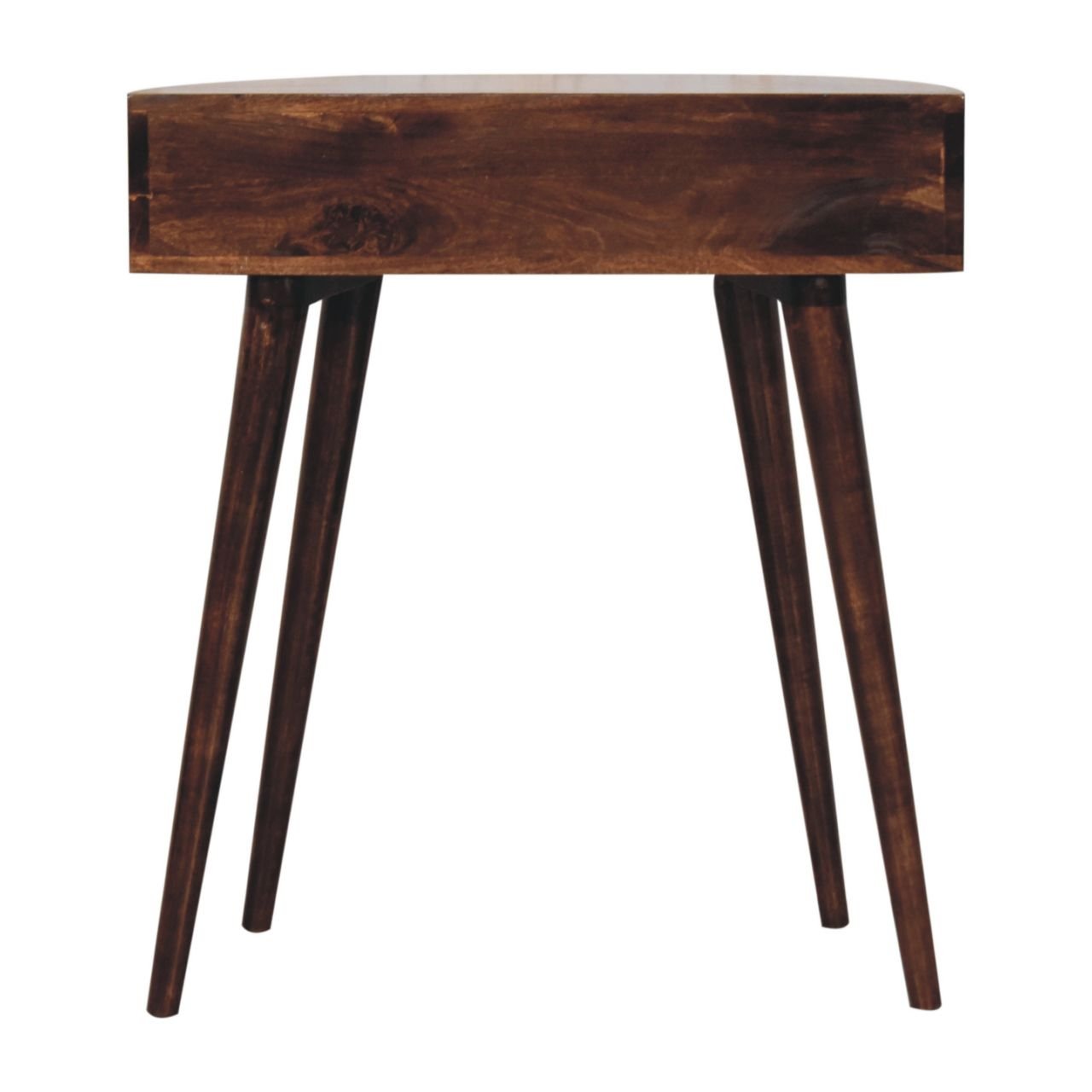 Stół z litego drewna mango – orzechowy, 70 cm - obrazek 7