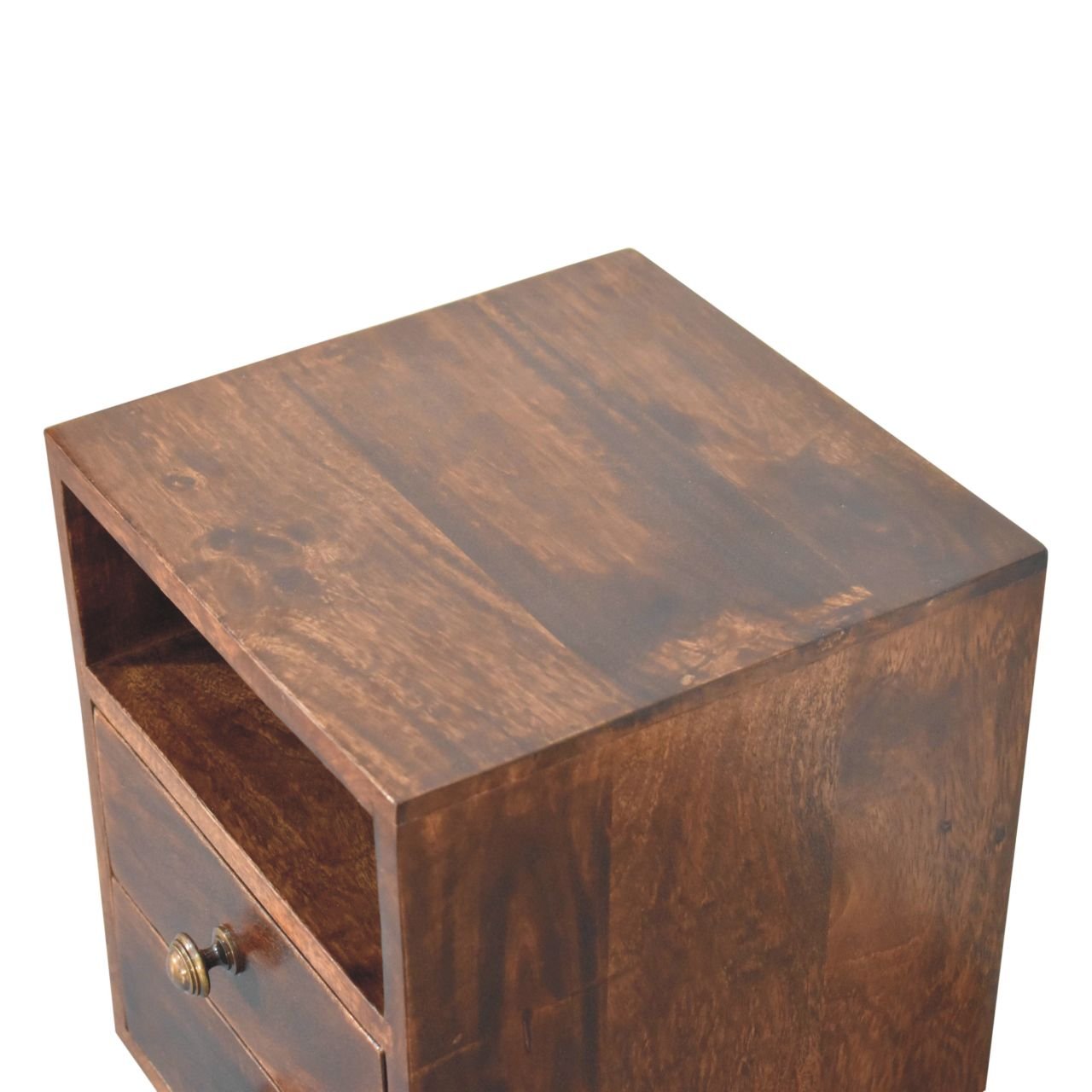 Szafka nocna Artisan IN3878 – lite drewno mango, wykończenie orzechowe - obrazek 4