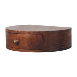 Szafka nocna z litego drewna mango – 40 cm — model IN3883