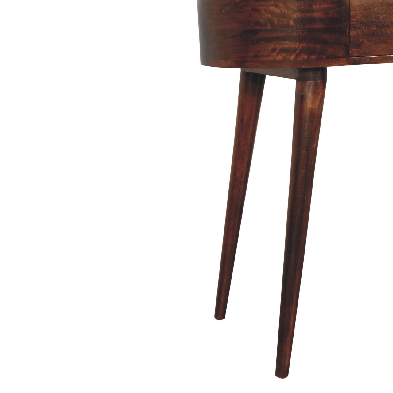Stół z litego drewna mango – orzechowy, 80 cm — model IN3890 - obrazek 6