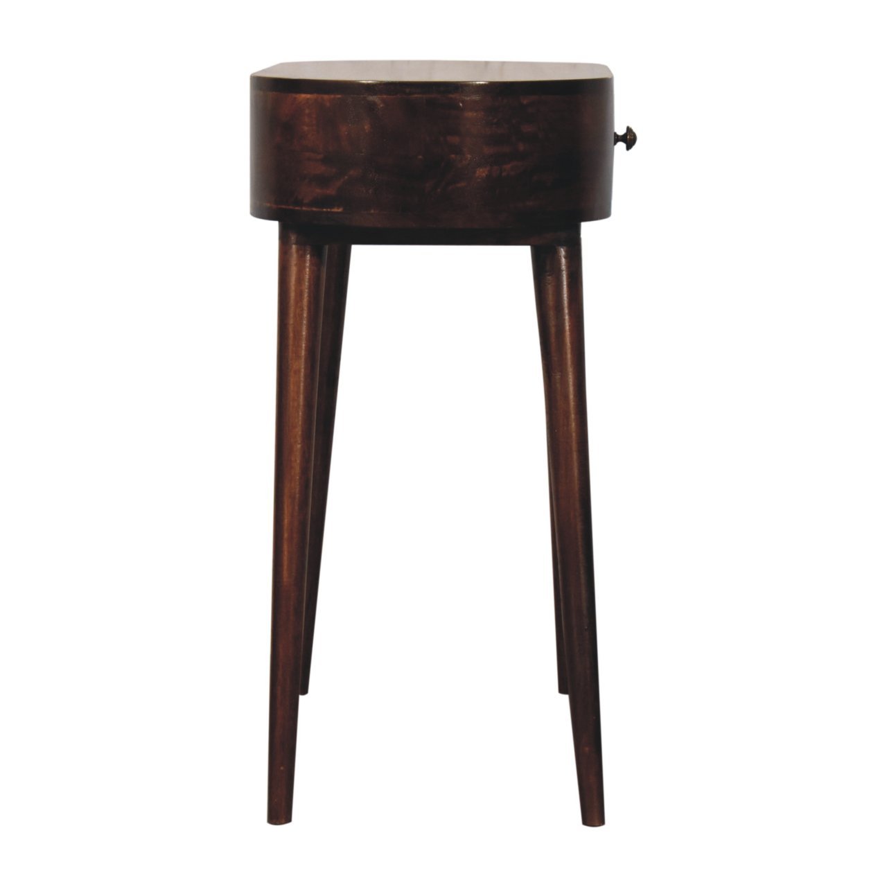 Stół z litego drewna mango – orzechowy, 80 cm — model IN3890 - obrazek 7