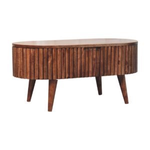 Stolik kawowy Artisan IN3905 – lite drewno mango, wykończenie rzemieślnicze