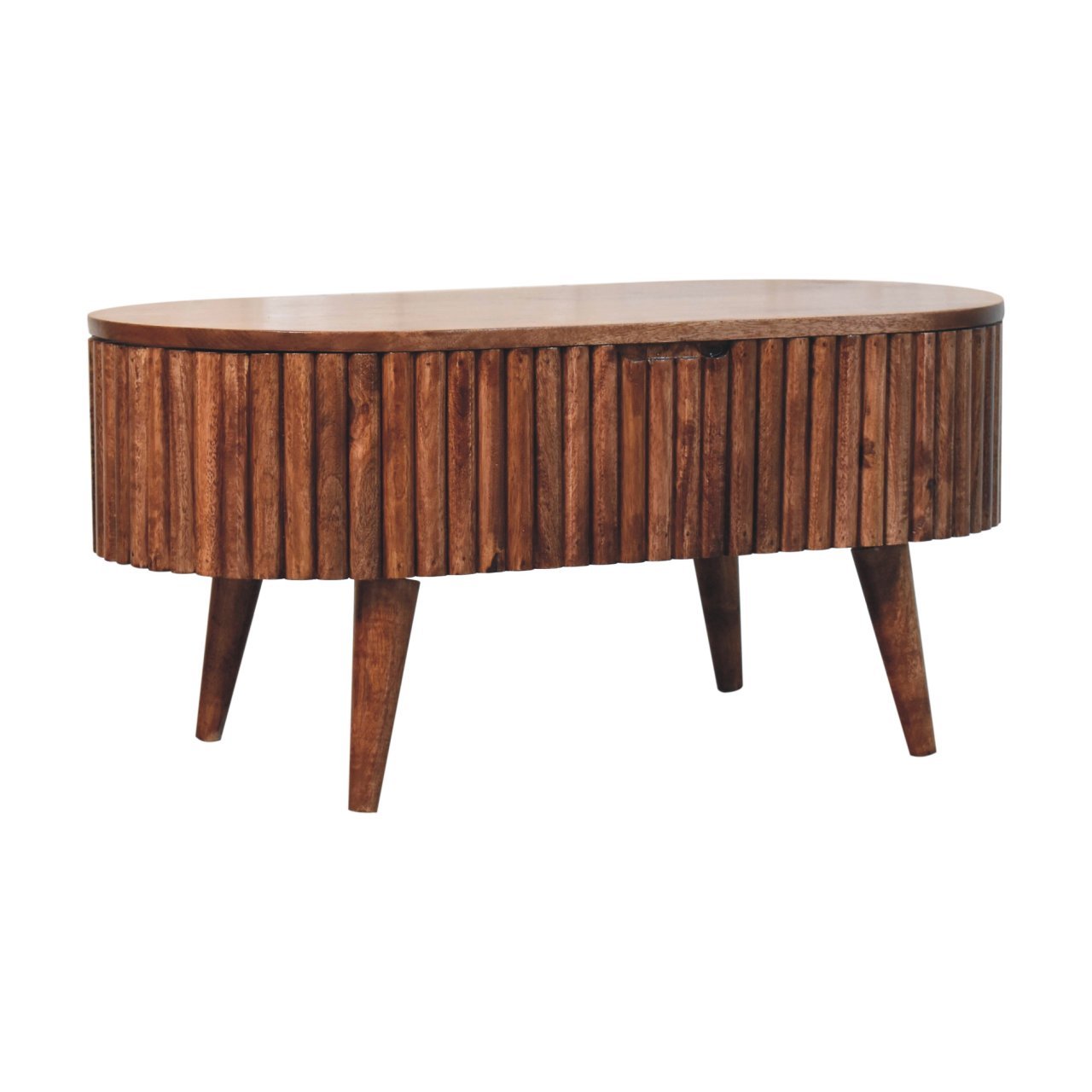 Stolik kawowy Artisan IN3905 – lite drewno mango, wykończenie rzemieślnicze