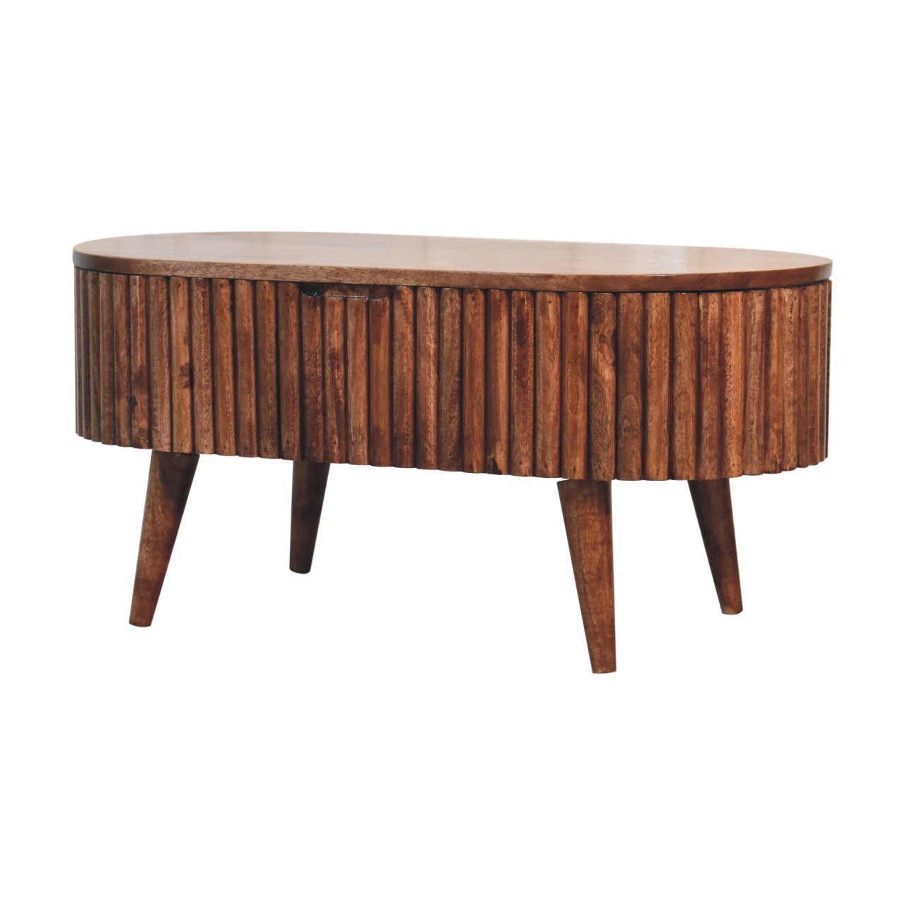 Stolik kawowy Artisan IN3905 – lite drewno mango, wykończenie rzemieślnicze - obrazek 2