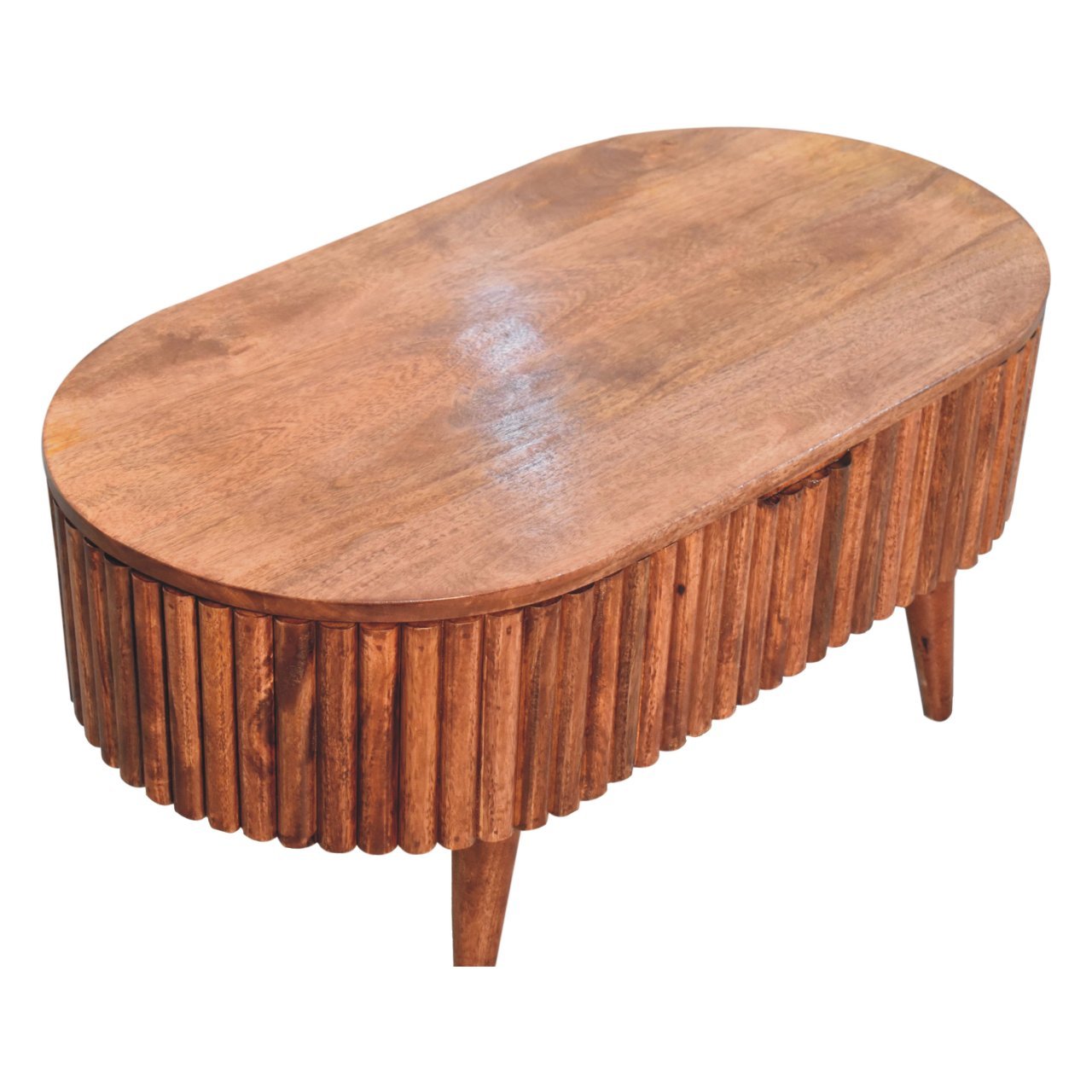 Stolik kawowy Artisan IN3905 – lite drewno mango, wykończenie rzemieślnicze - obrazek 4