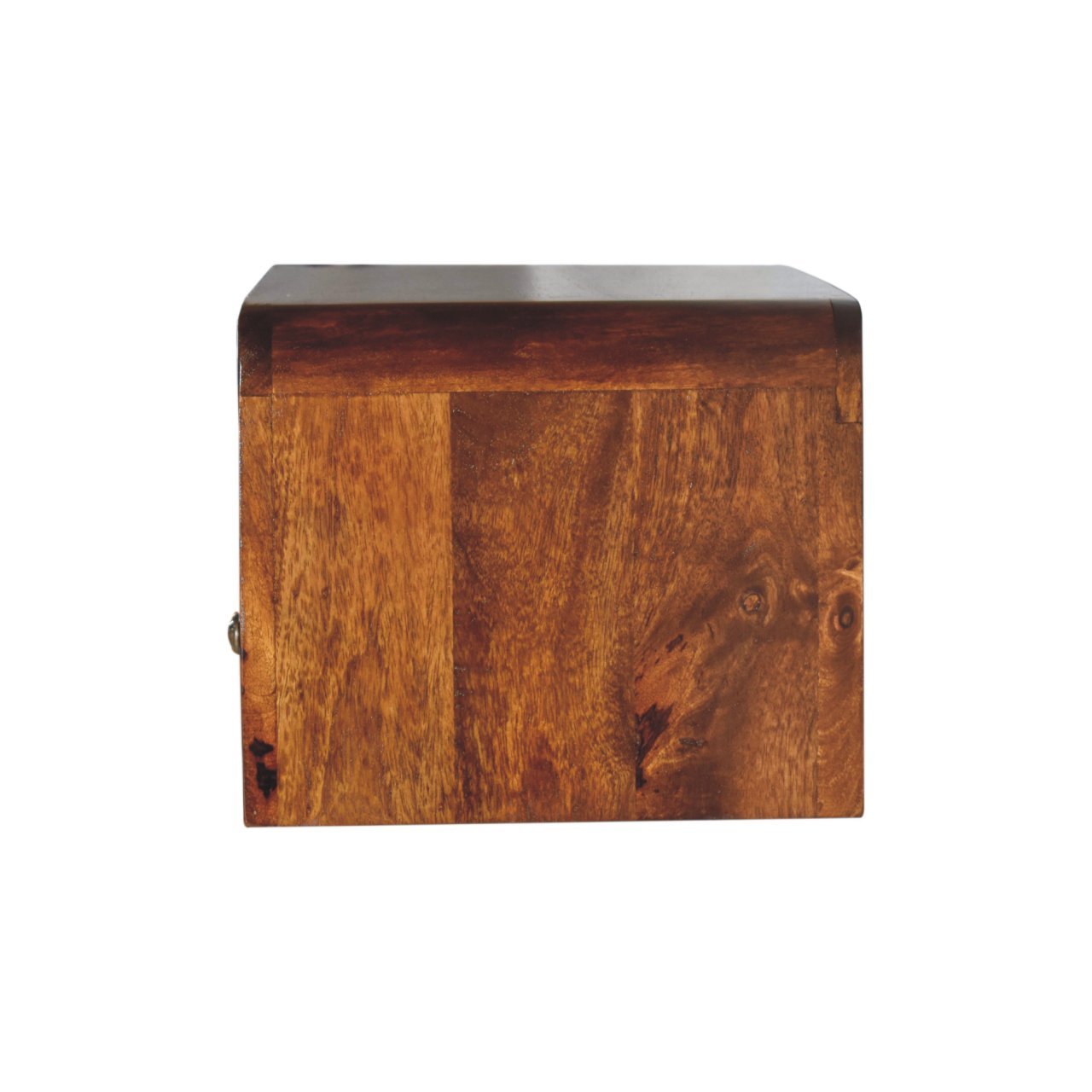 Szafka nocna z litego drewna mango – kasztanowa, 45 cm — model IN3908 - Image 8
