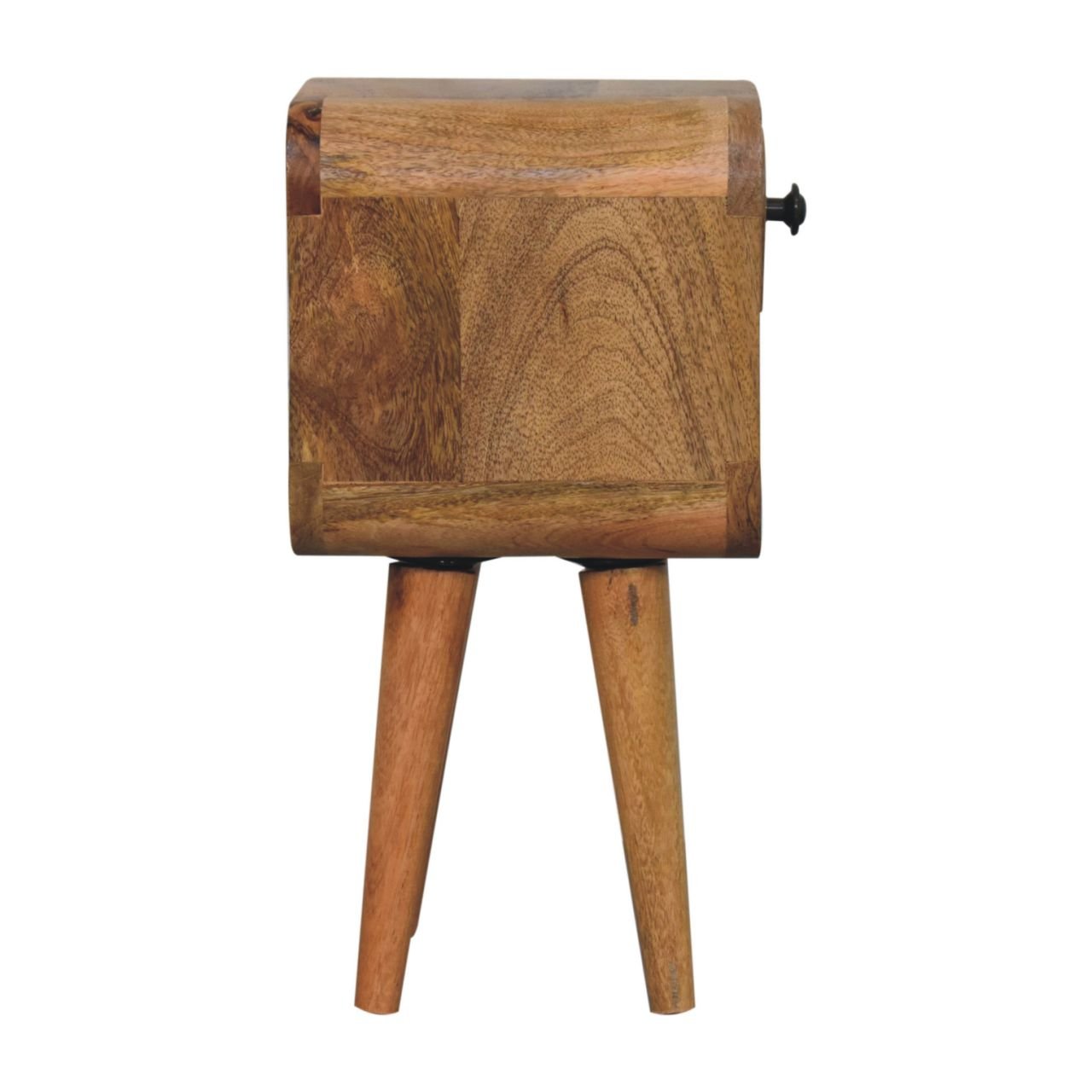 Szafka nocna z litego drewna mango – dębowa, 20 cm — model IN3909 - obrazek 8