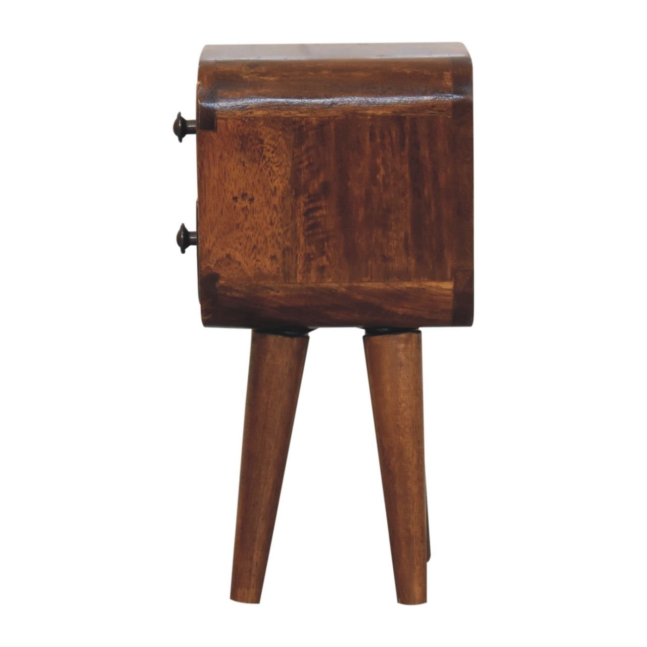 Szafka nocna z litego drewna mango – kasztanowa, 20 cm — model IN3913 - Image 8