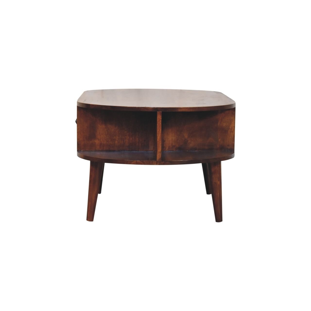 Stolik kawowy z naturalnych materiałów – kasztanowy, 110 cm - Image 8