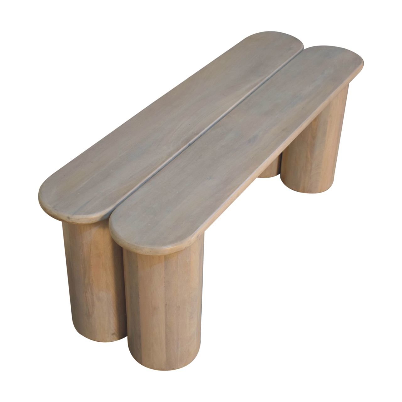 Ławka Artisan IN3932 – lite drewno mango, wykończenie naturalne - Image 8