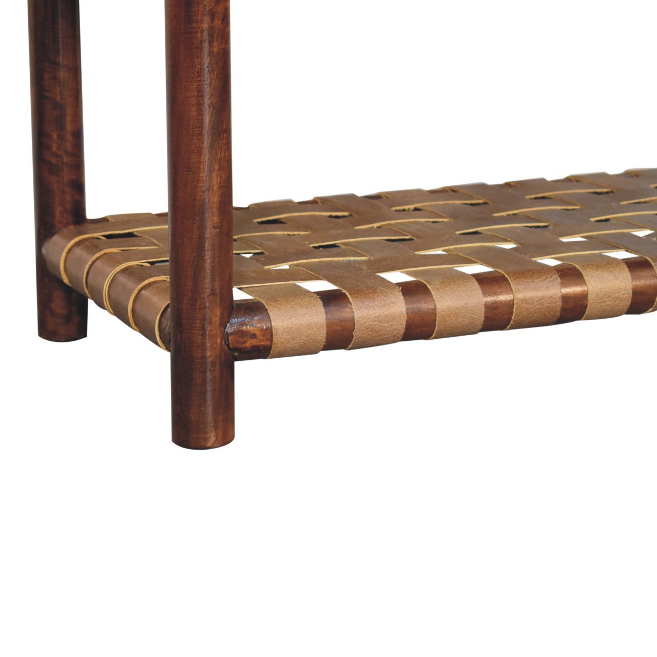 Szafka nocna Artisan IN3938 – lite drewno mango, wykończenie kasztanowe - obrazek 6