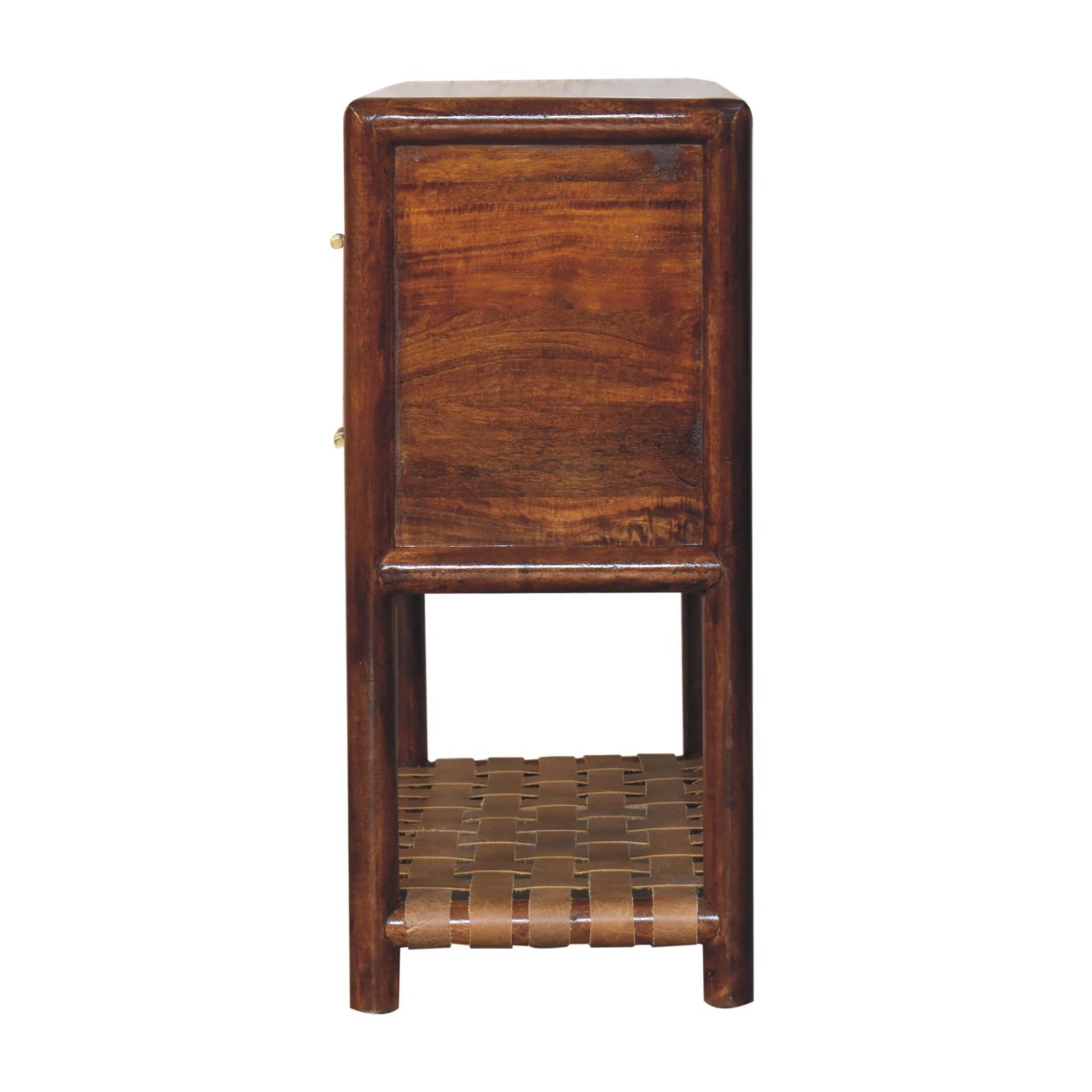 Szafka nocna Artisan IN3938 – lite drewno mango, wykończenie kasztanowe - obrazek 7