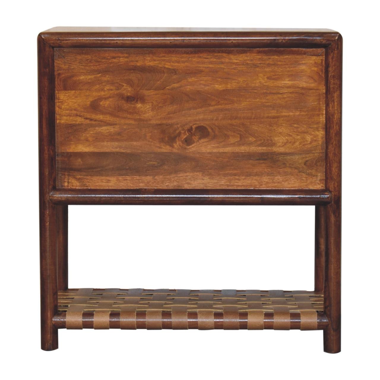 Szafka nocna Artisan IN3938 – lite drewno mango, wykończenie kasztanowe - obrazek 8
