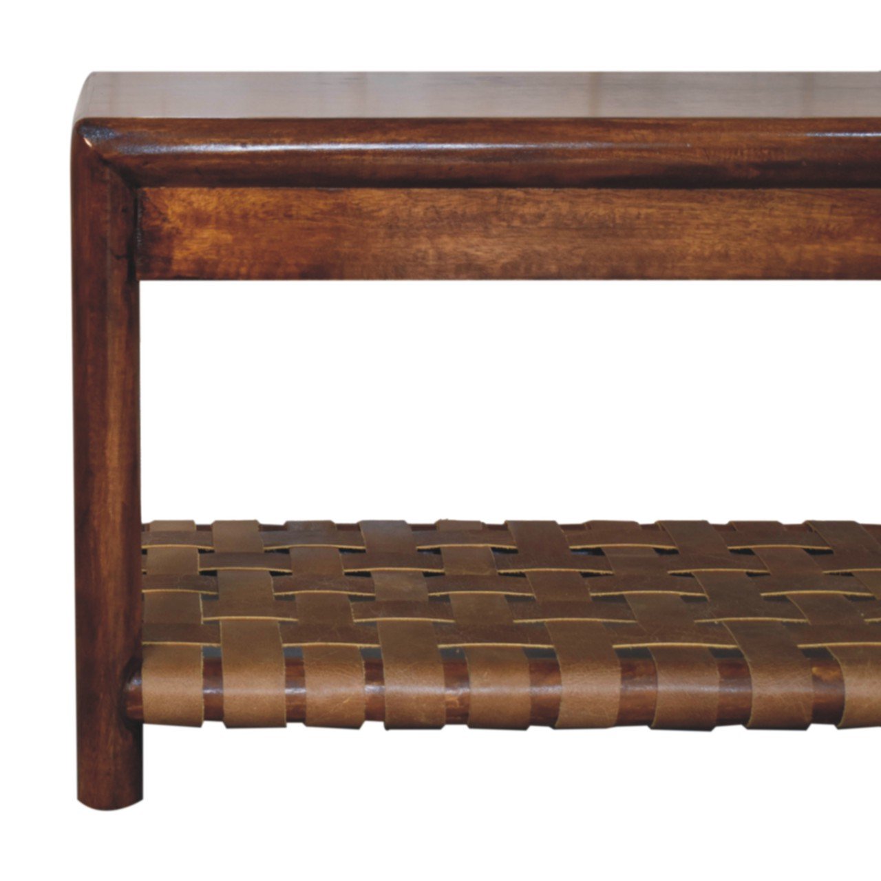 Ławka Artisan IN3939 – lite drewno mango, wykończenie kasztanowe - obrazek 3