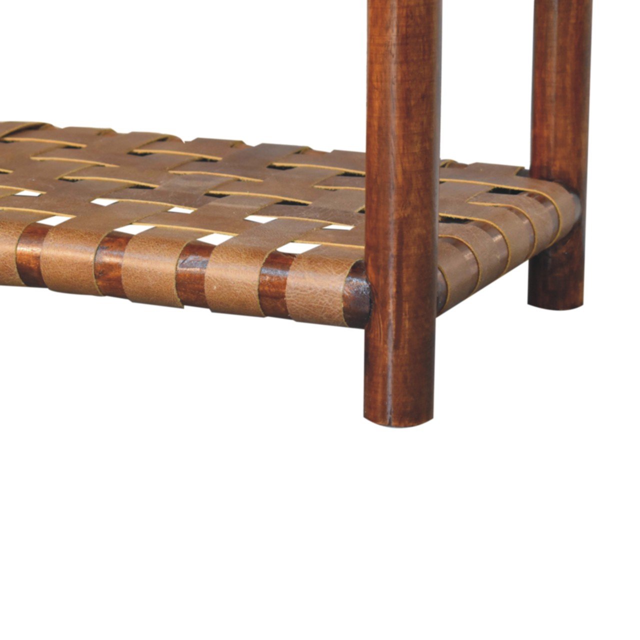 Ławka Artisan IN3939 – lite drewno mango, wykończenie kasztanowe - obrazek 5