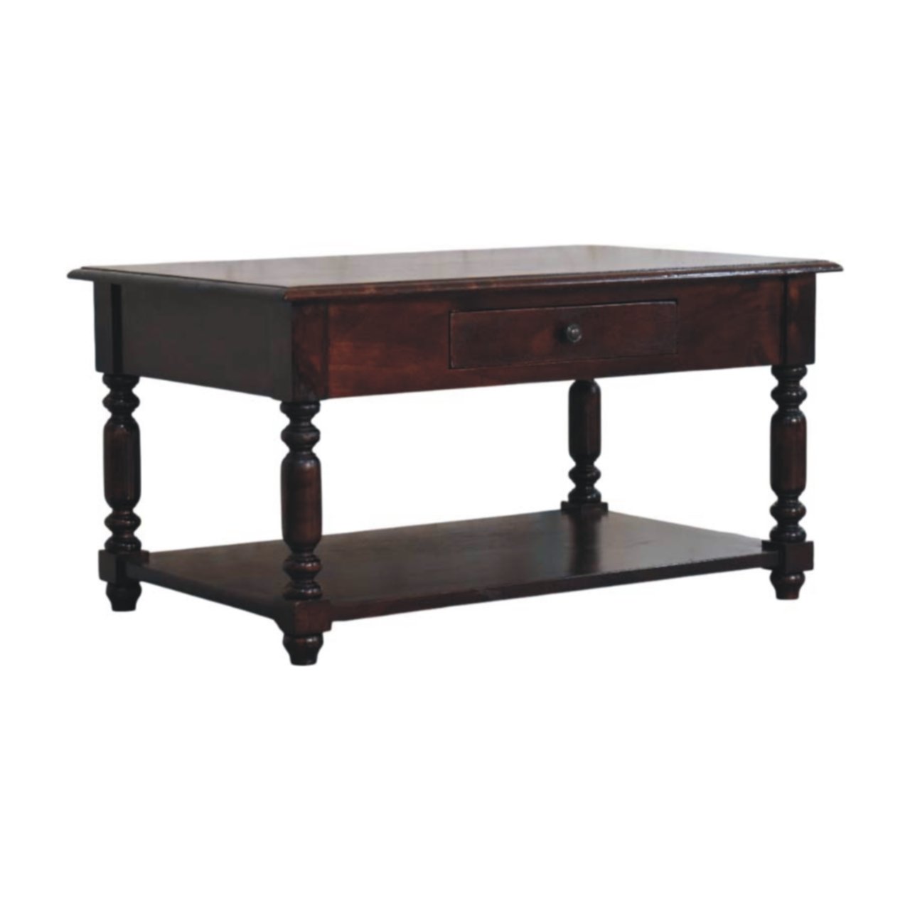 Stół z litego drewna mango – 85 cm — model IN3943 - obrazek 2