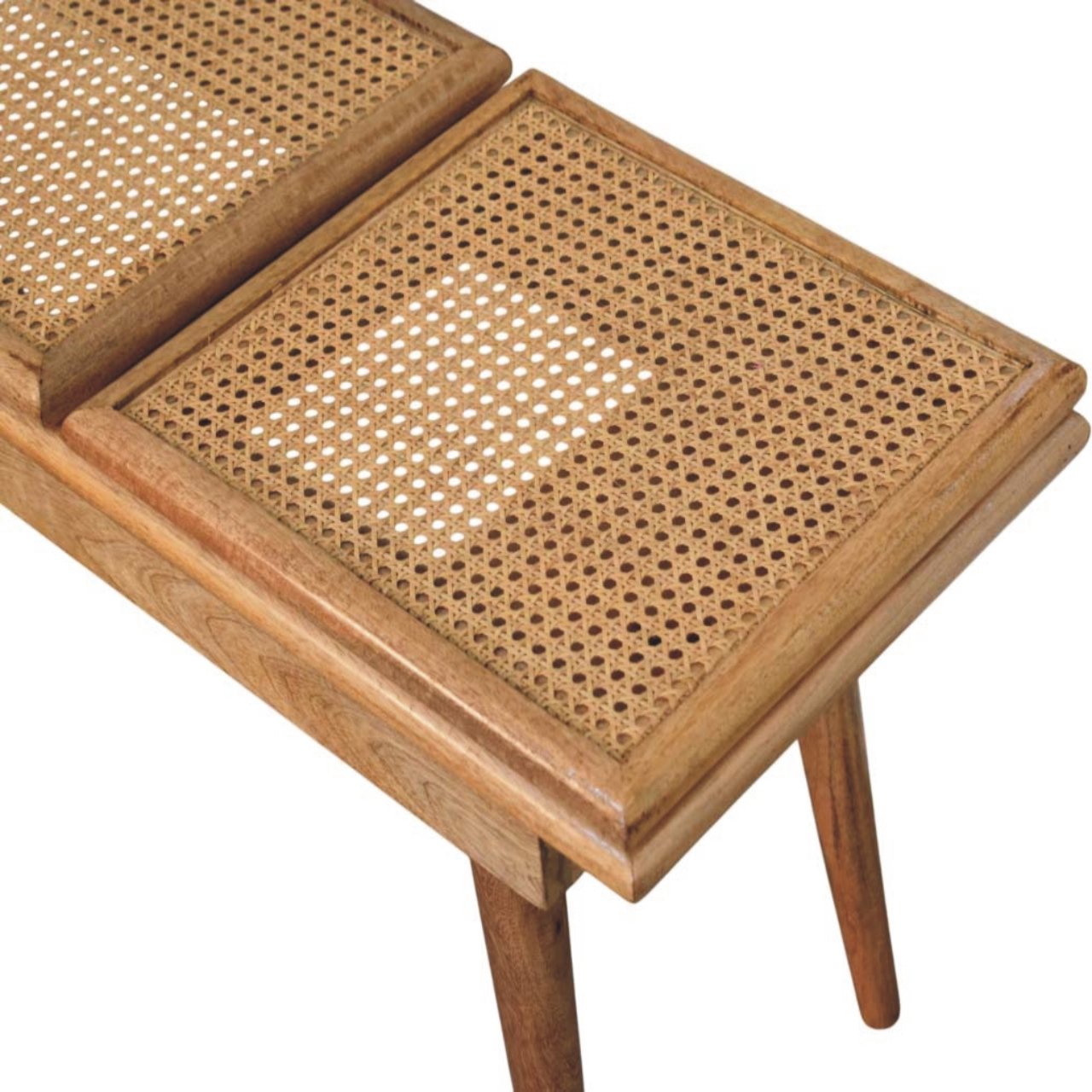 Ławka Artisan IN3959 – lite drewno mango, wykończenie dębowe - Image 3