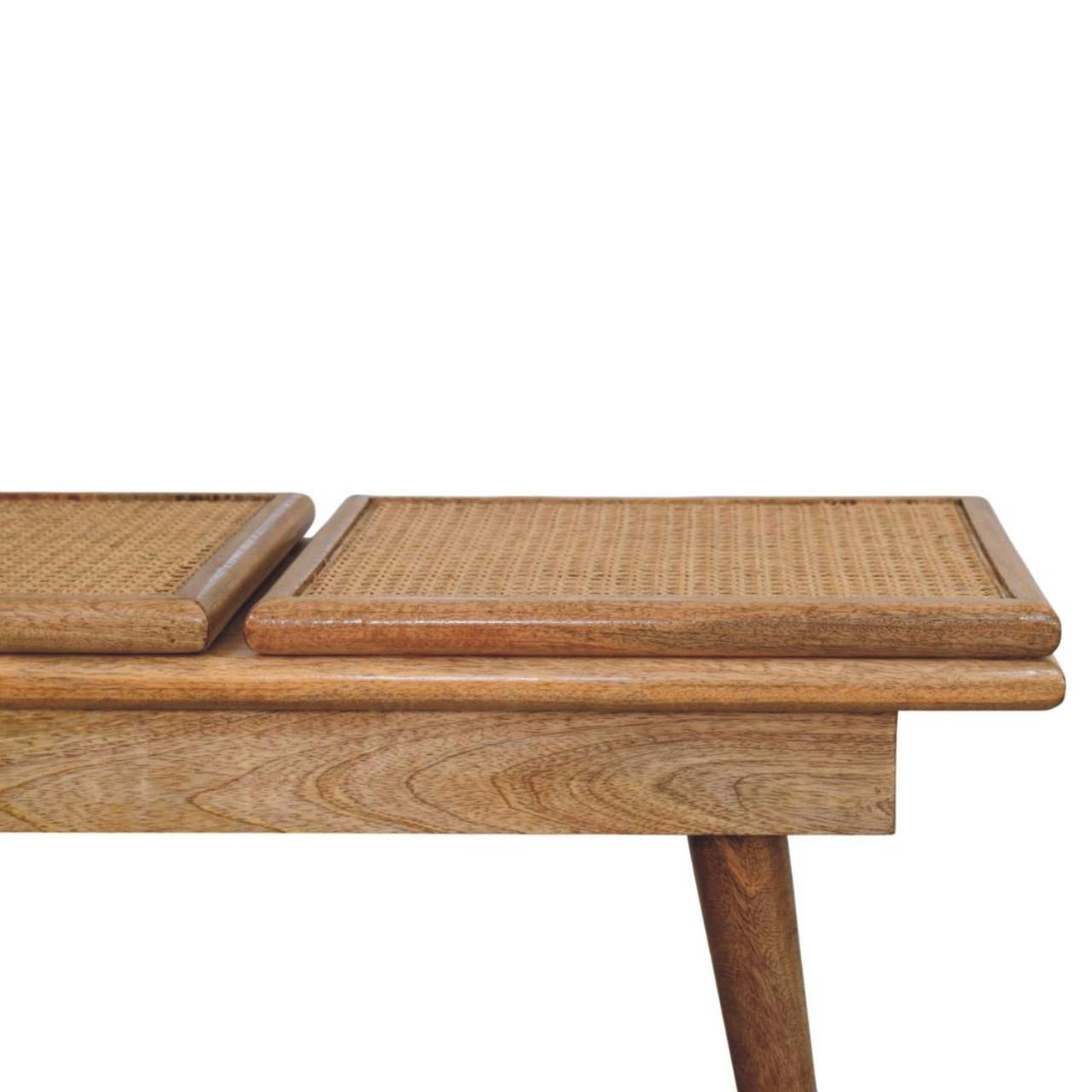 Ławka Artisan IN3959 – lite drewno mango, wykończenie dębowe - Image 4