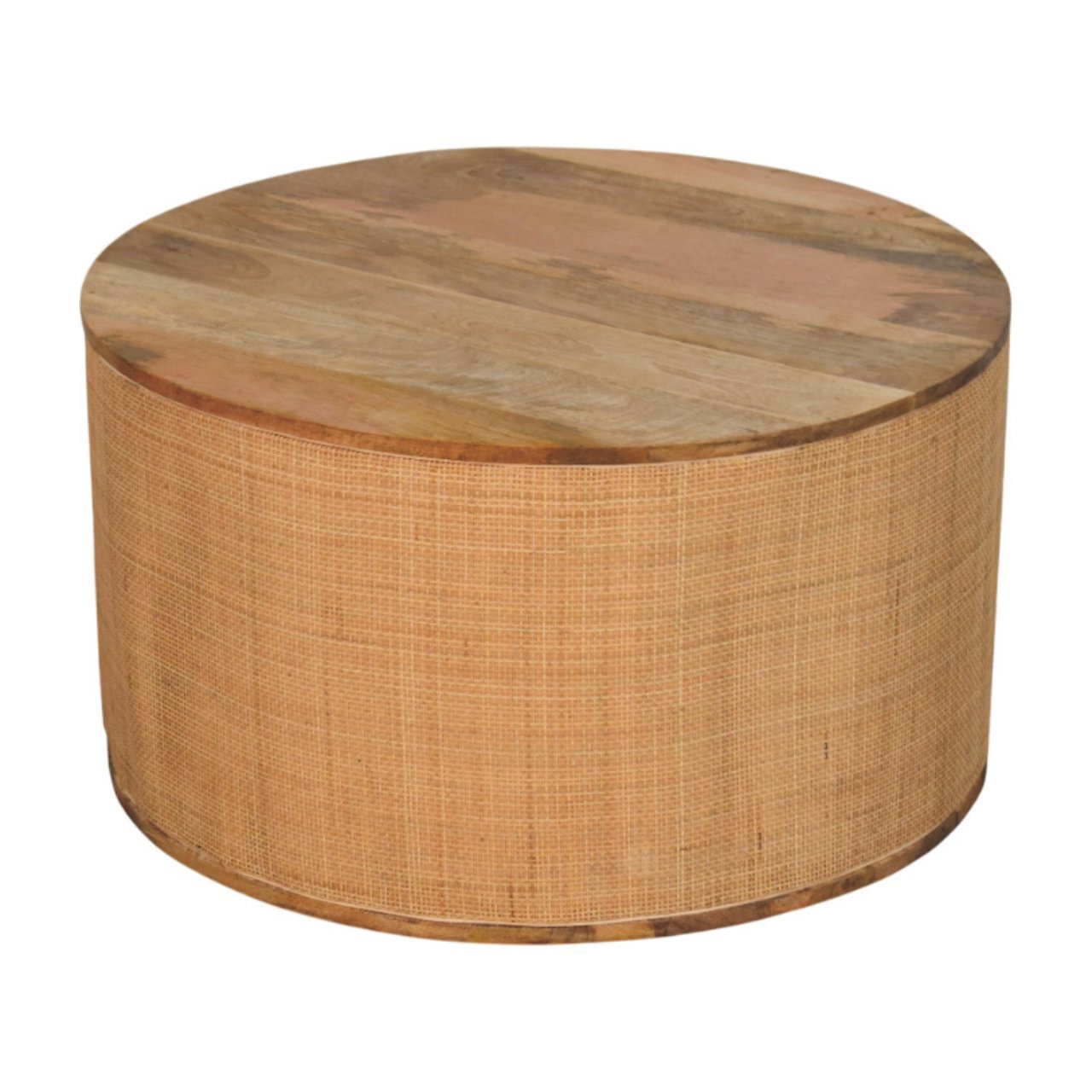 Stolik kawowy Artisan IN3963 – lite drewno mango, wykończenie dębowe