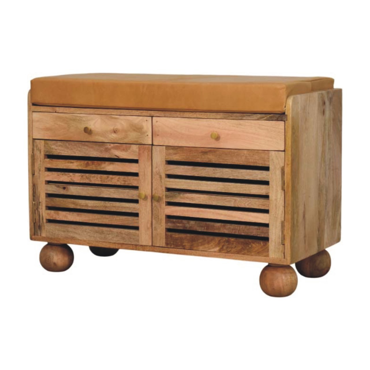 Szafka Artisan IN3970 – lite drewno mango, wykończenie dębowe - Image 2