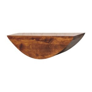 Półka z litego drewna mango – kasztanowa, 110 cm