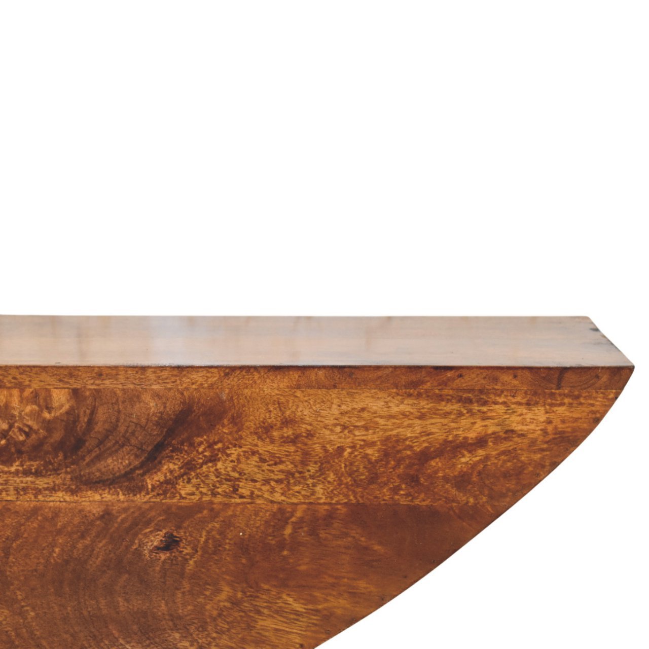 Półka z litego drewna mango – kasztanowa, 110 cm - Image 3