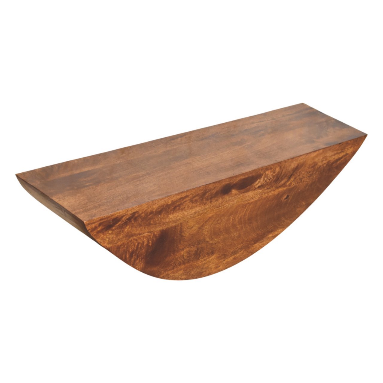Półka z litego drewna mango – kasztanowa, 110 cm - Image 4