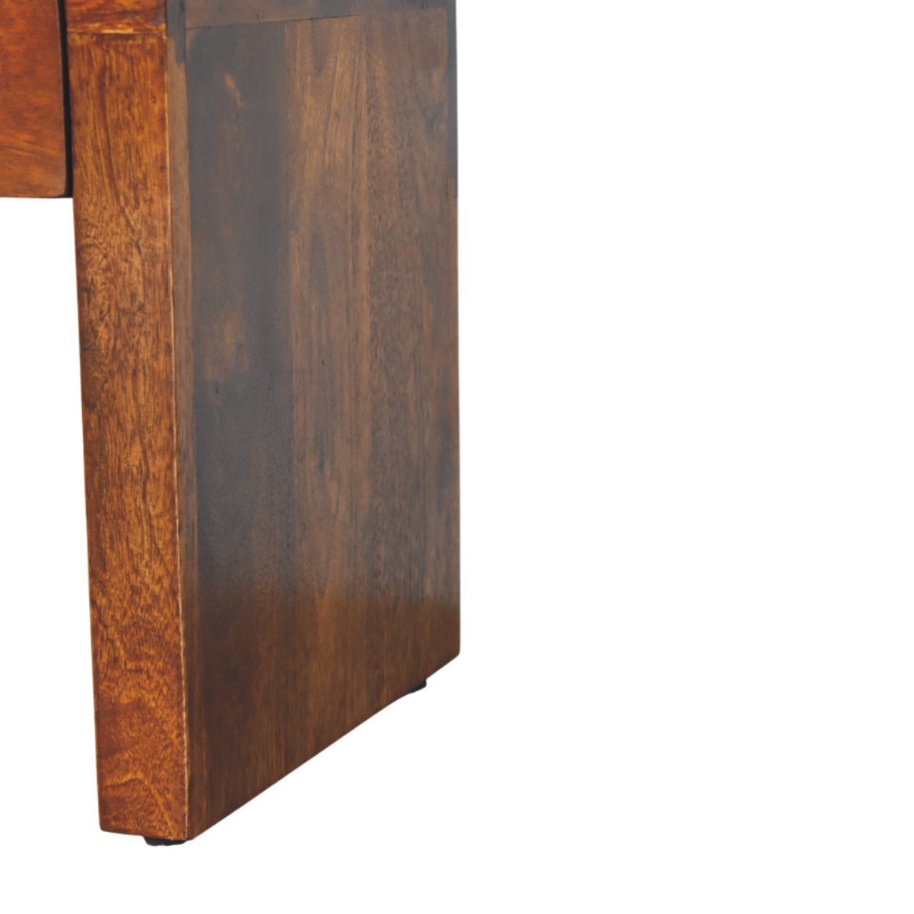 Szafka nocna z litego drewna mango – kasztanowa, 30 cm — model IN3978 - obrazek 6