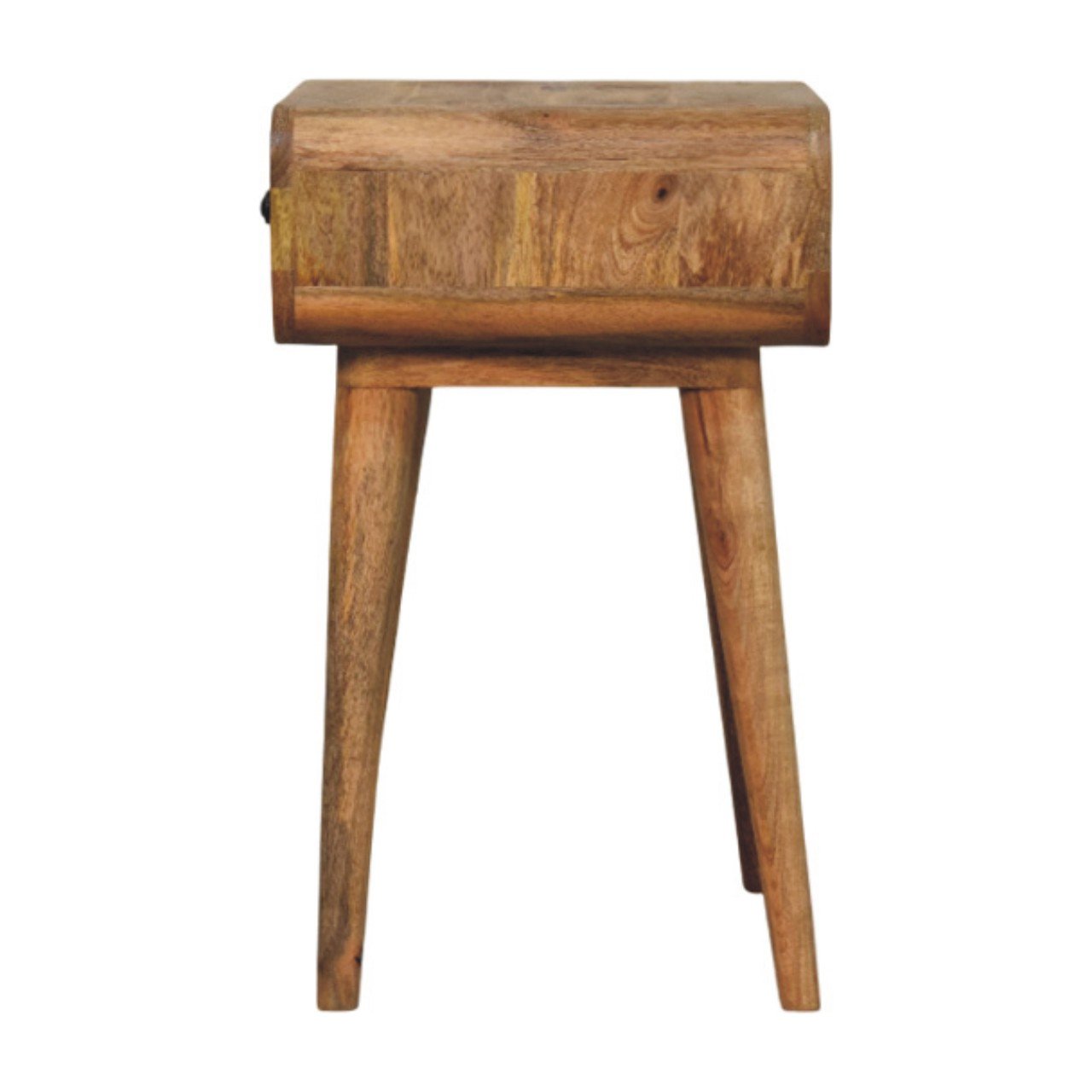 Szafka nocna z litego drewna mango – dębowa, 45 cm — model IN3980 - obrazek 7