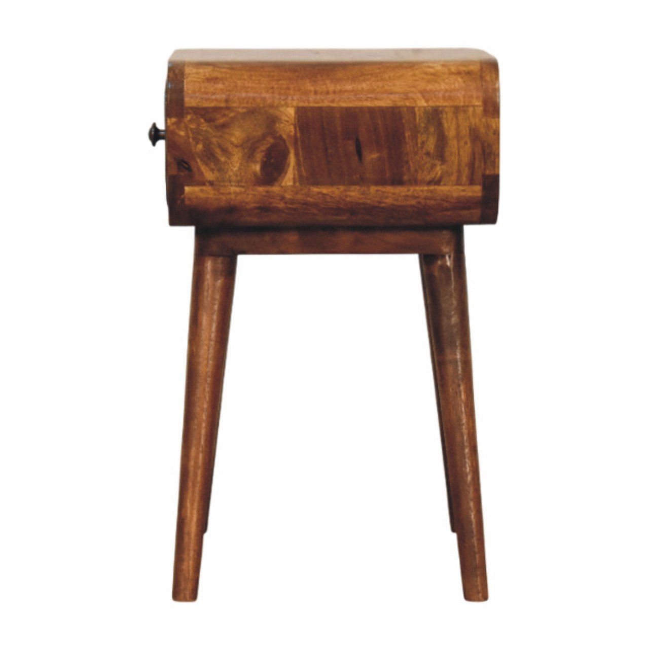 Szafka nocna z litego drewna mango – kasztanowa, 30 cm — model IN3983 - Image 8