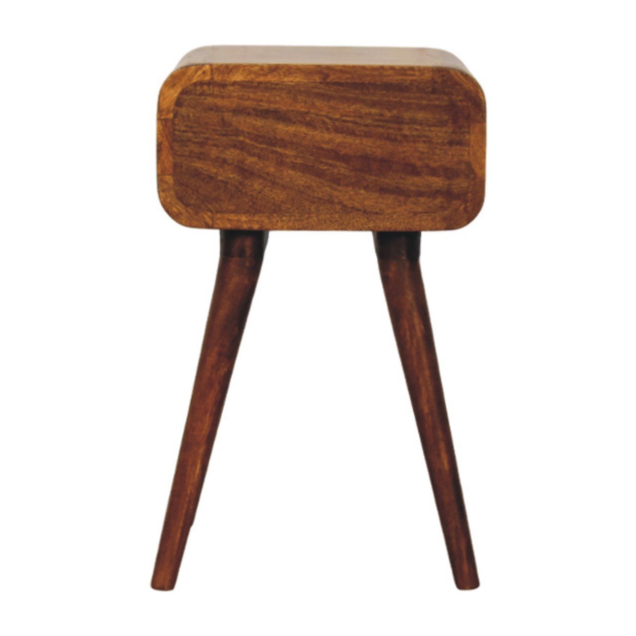 Szafka nocna z litego drewna mango – kasztanowa, 30 cm — model IN3983 - Image 9