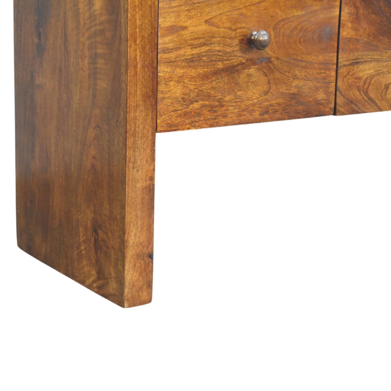 Komoda z litego drewna mango – kasztanowa, 110 cm - obrazek 6