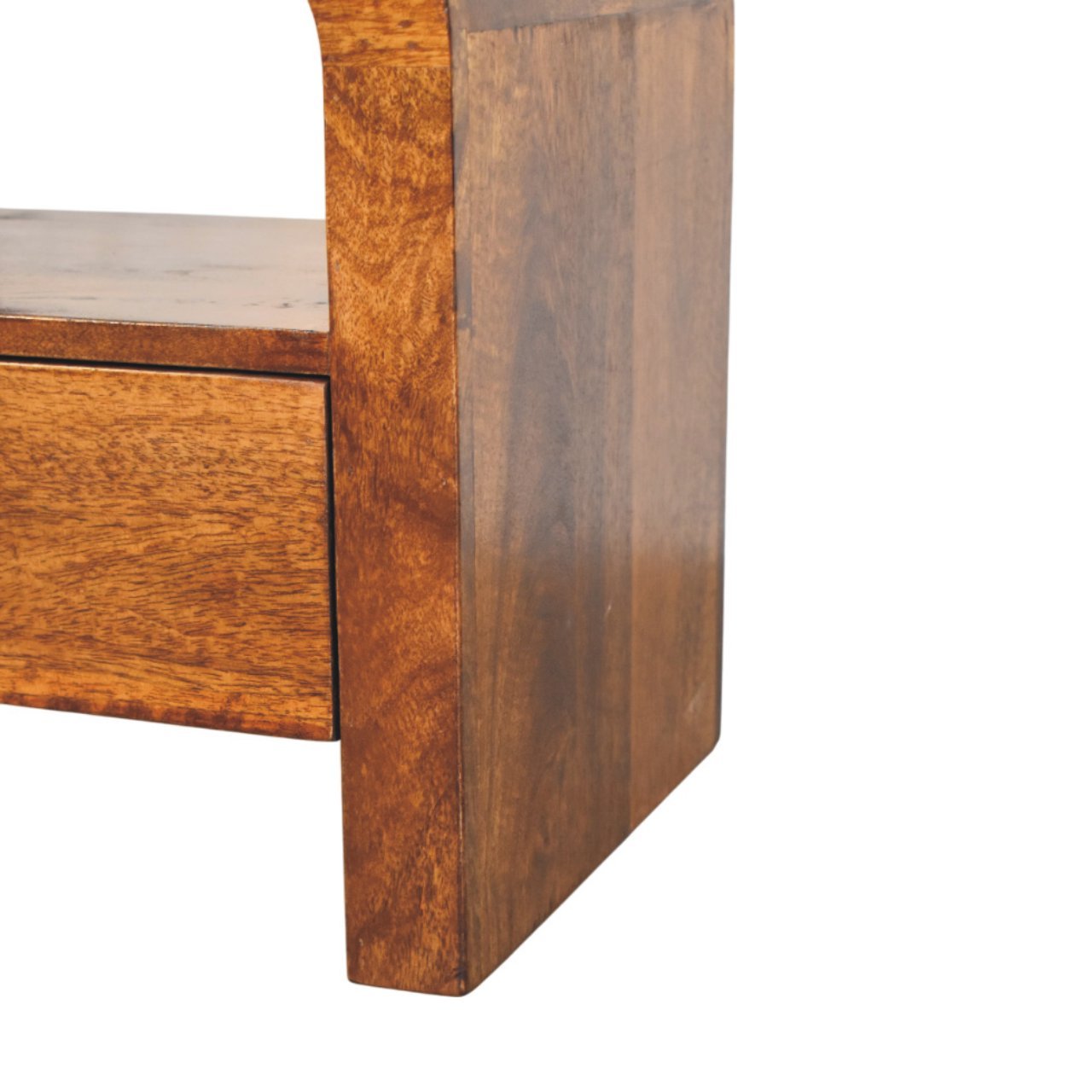 Szafka nocna z litego drewna mango – kasztanowa, 45 cm — model IN3994 - Image 5