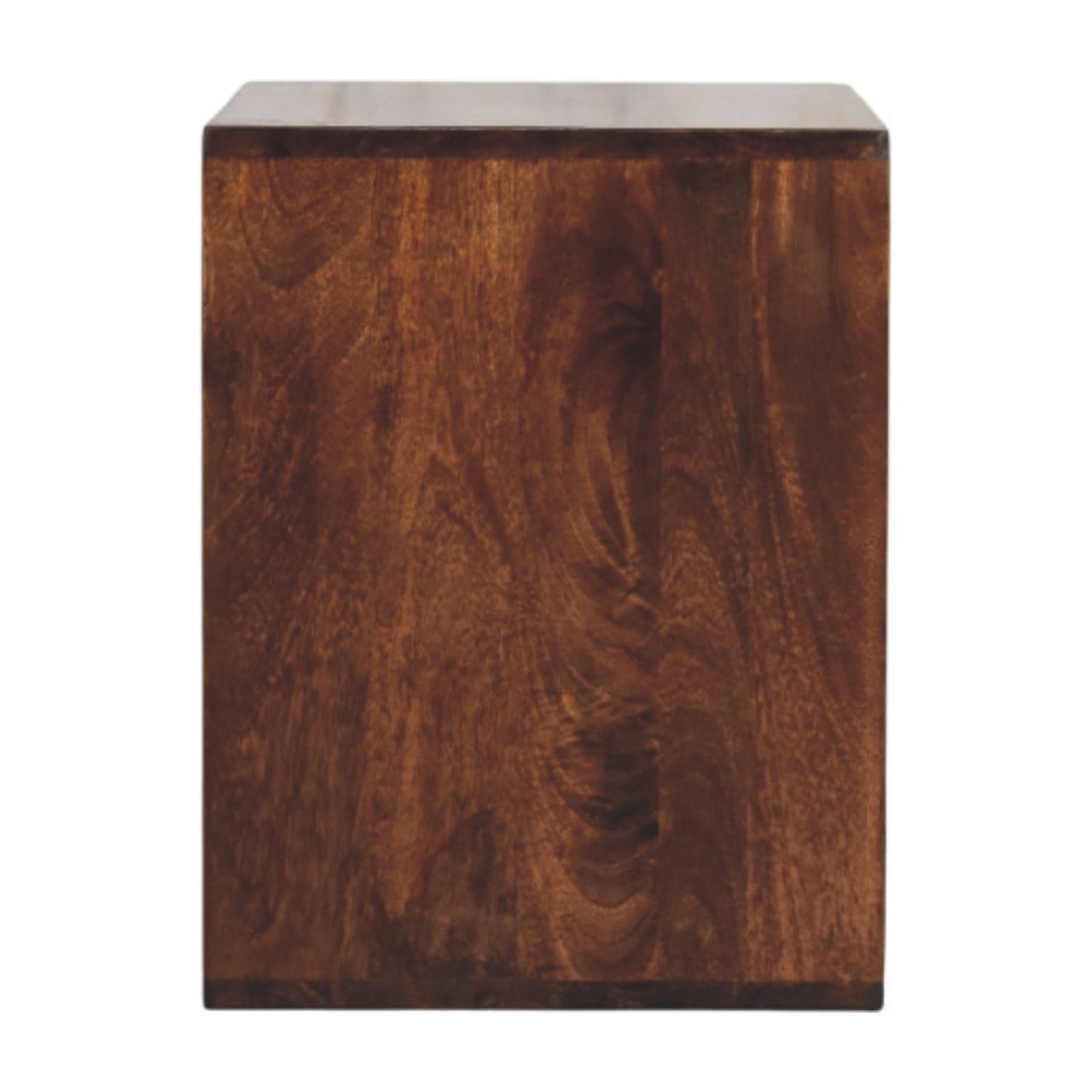 Stolik kawowy z litego drewna mango – orzechowy, 45 cm — model IN3995 - obrazek 8