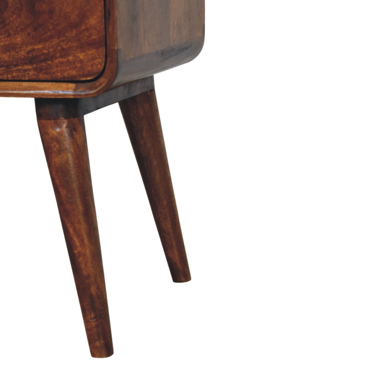Szafka nocna z litego drewna mango – kasztanowa, 55 cm — model IN3996 - Image 7
