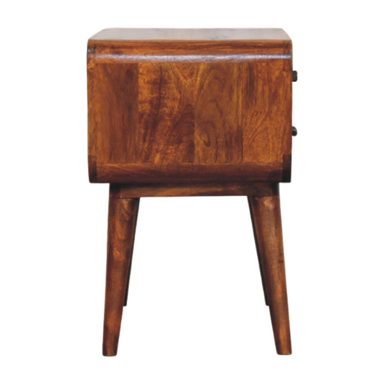 Szafka nocna z litego drewna mango – kasztanowa, 55 cm — model IN3996 - Image 8