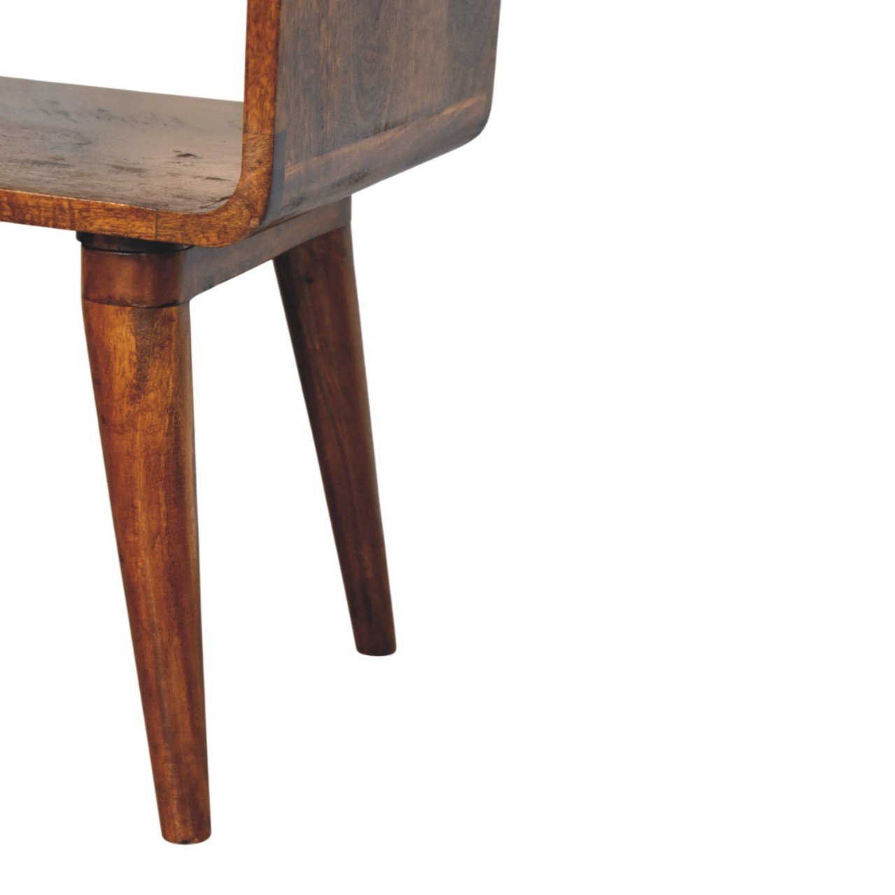 Szafka nocna z litego drewna mango – kasztanowa, 45 cm — model IN3993 - obrazek 6