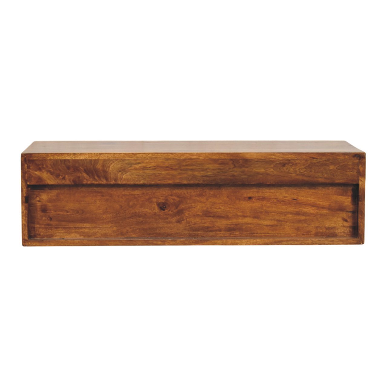 Szafka RTV z litego drewna mango – kasztanowa, 88 cm — model IN4006 - obrazek 8