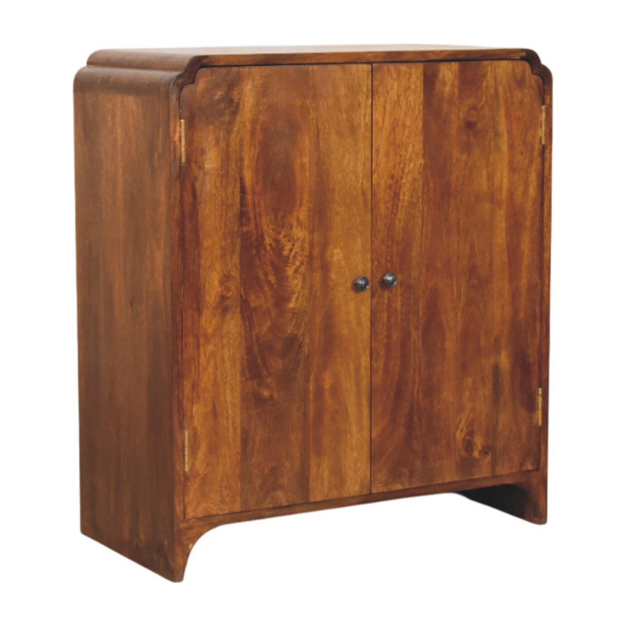 Szafka z litego drewna mango – kasztanowa, 70 cm - Image 2