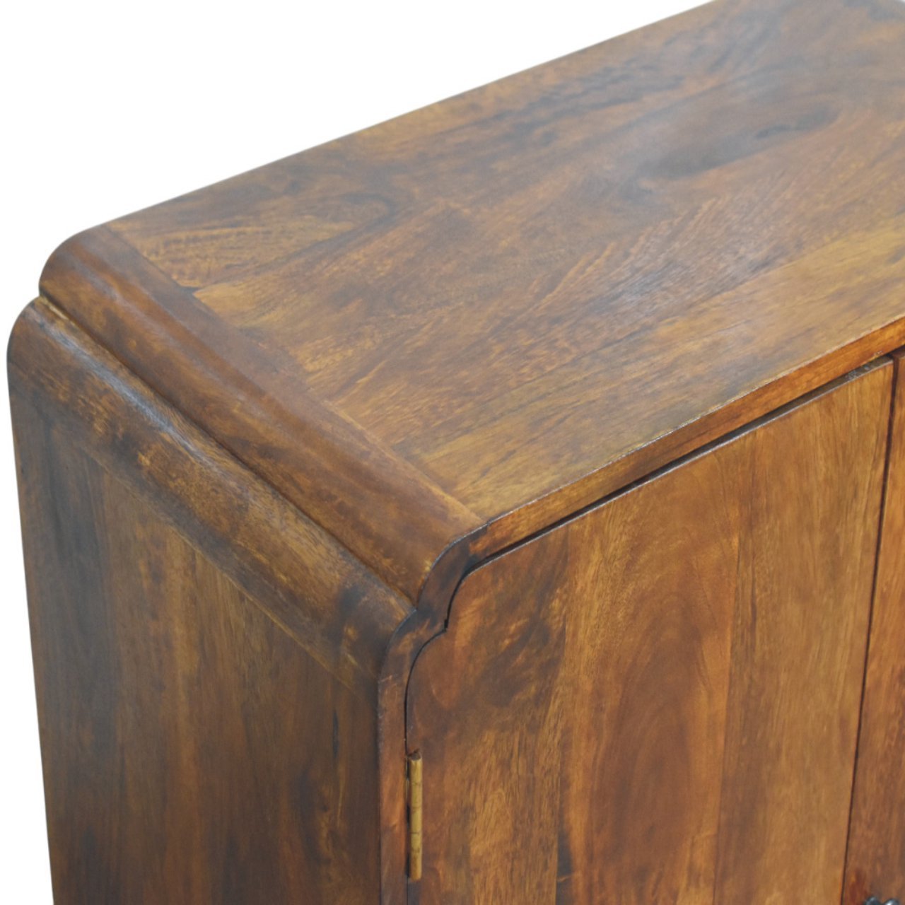 Szafka z litego drewna mango – kasztanowa, 70 cm - Image 4