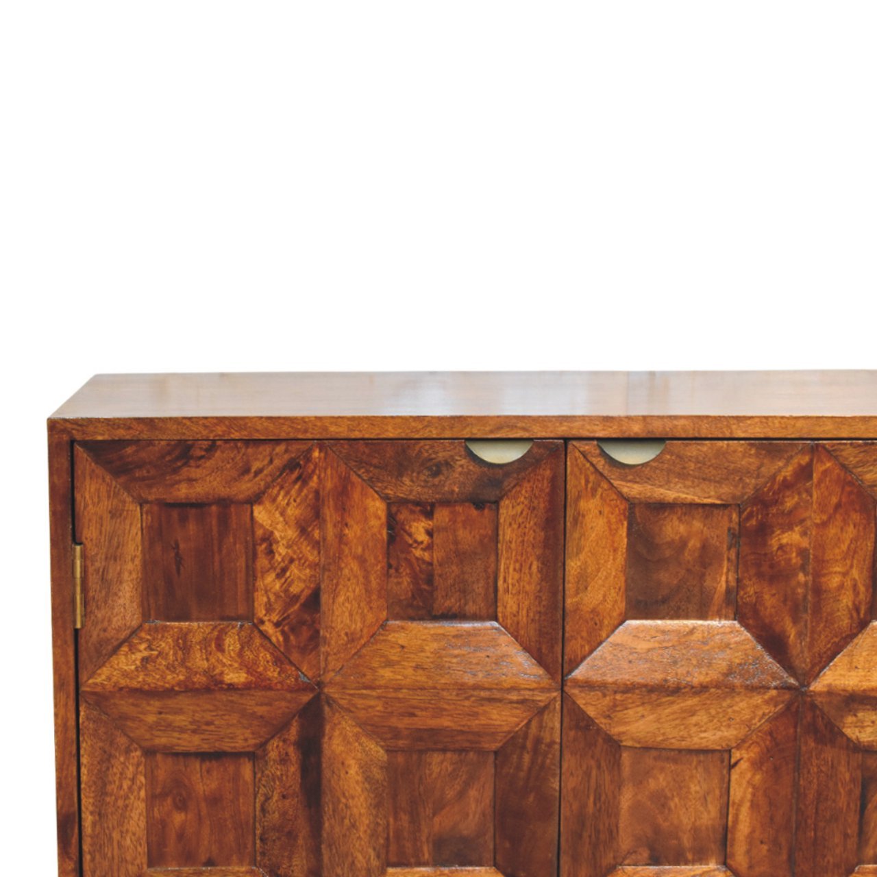 Komoda Artisan IN4013 – lite drewno mango, wykończenie kasztanowe - Image 3
