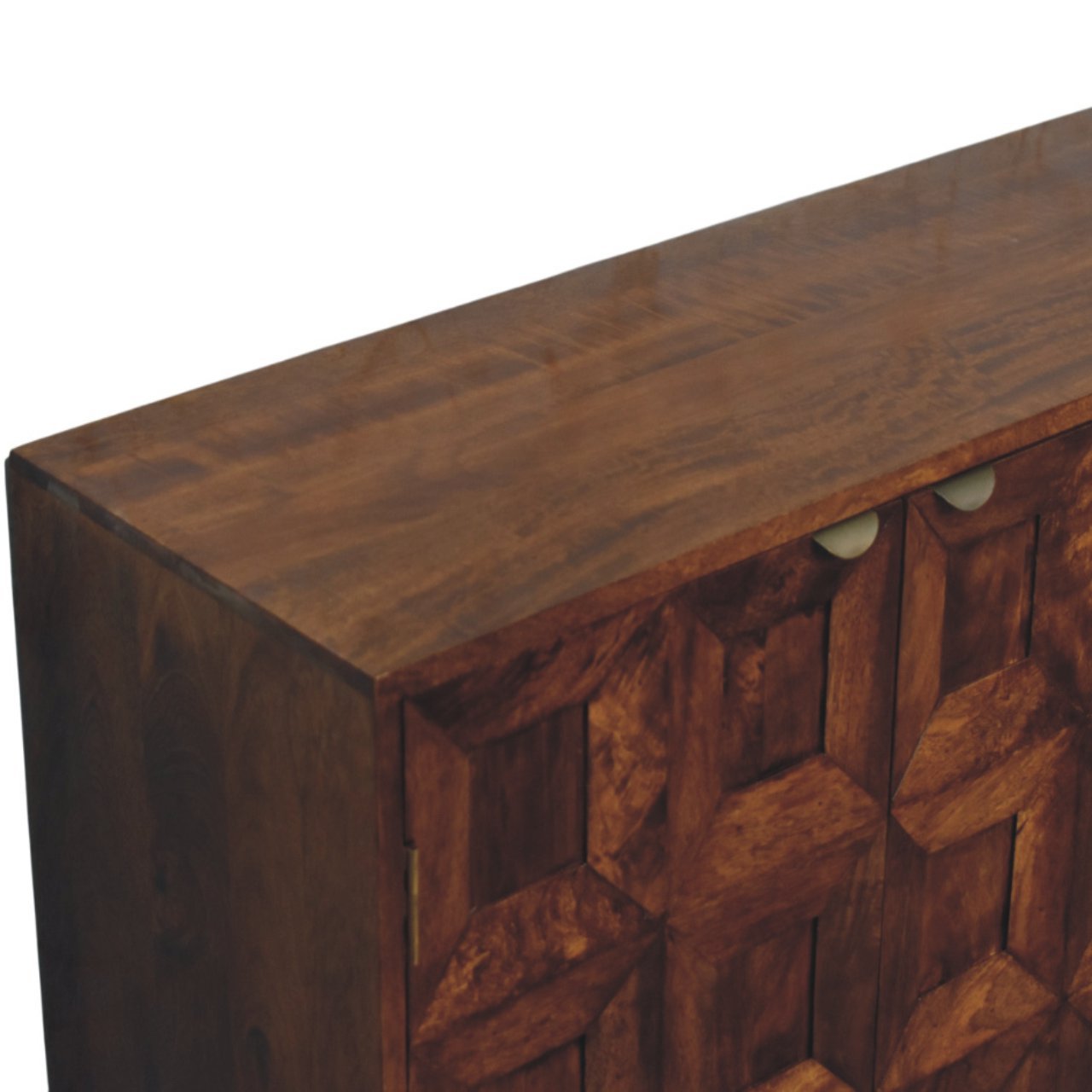Komoda Artisan IN4013 – lite drewno mango, wykończenie kasztanowe - Image 4