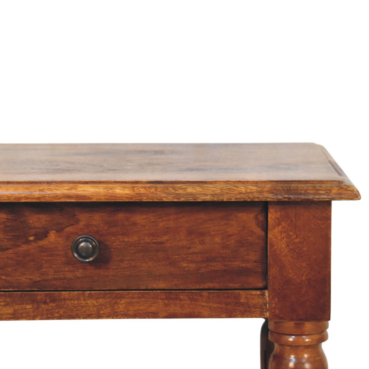 Stolik kawowy Artisan IN4016 – lite drewno mango, wykończenie kasztanowe - Image 3