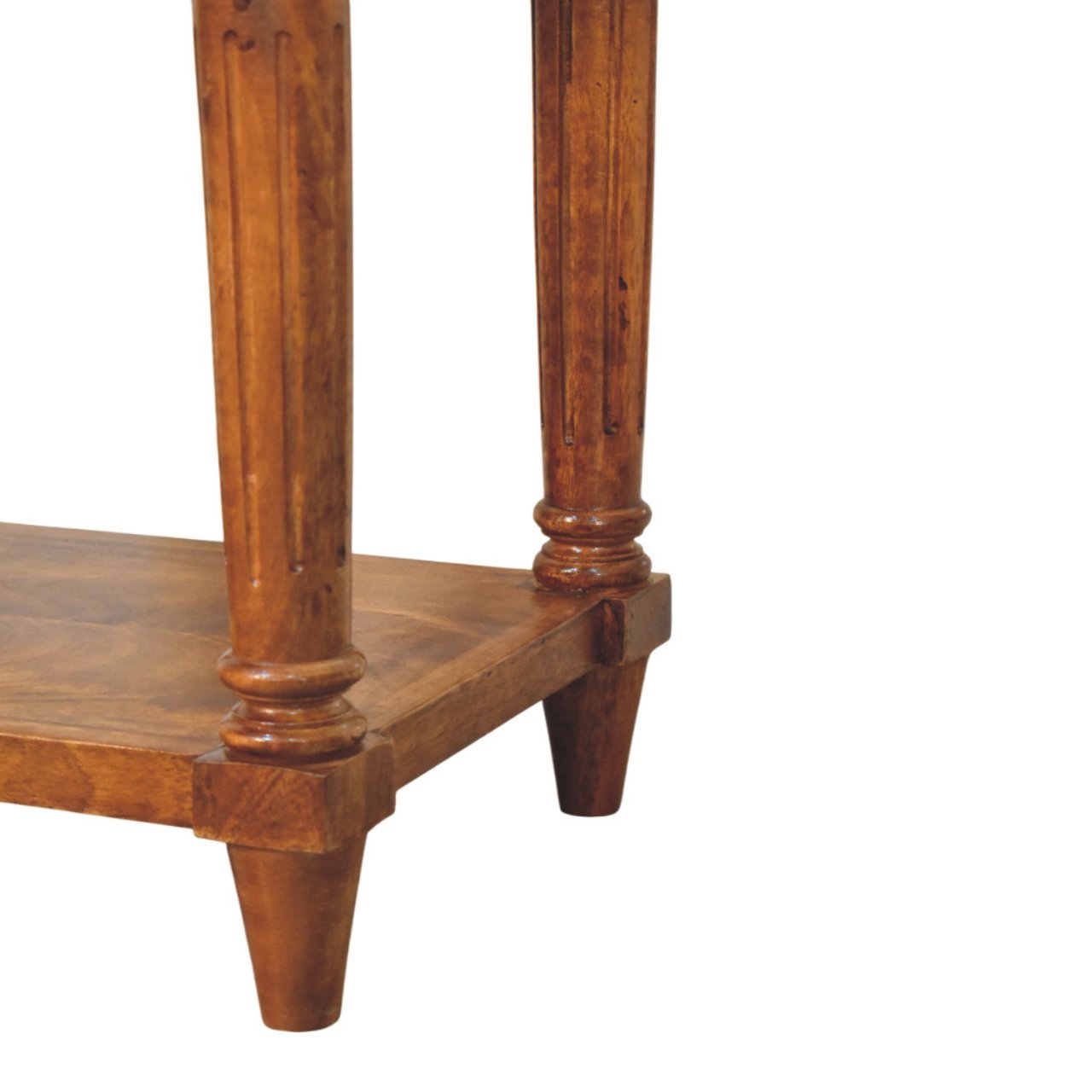 Stolik kawowy Artisan IN4016 – lite drewno mango, wykończenie kasztanowe - Image 6