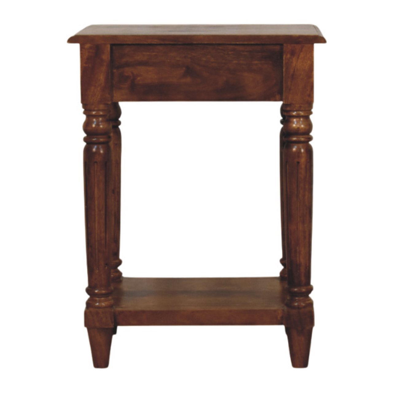 Stolik kawowy Artisan IN4016 – lite drewno mango, wykończenie kasztanowe - Image 8