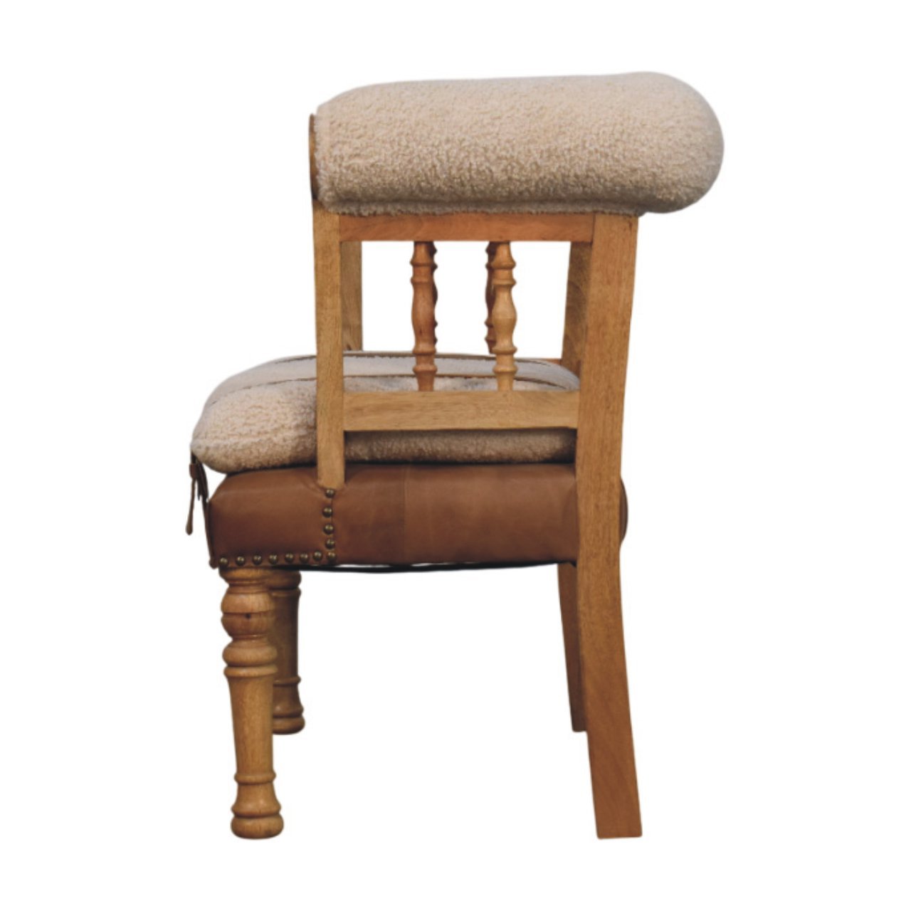 Ławka Artisan IN4020 – lite drewno mango, wykończenie dębowe - Image 7