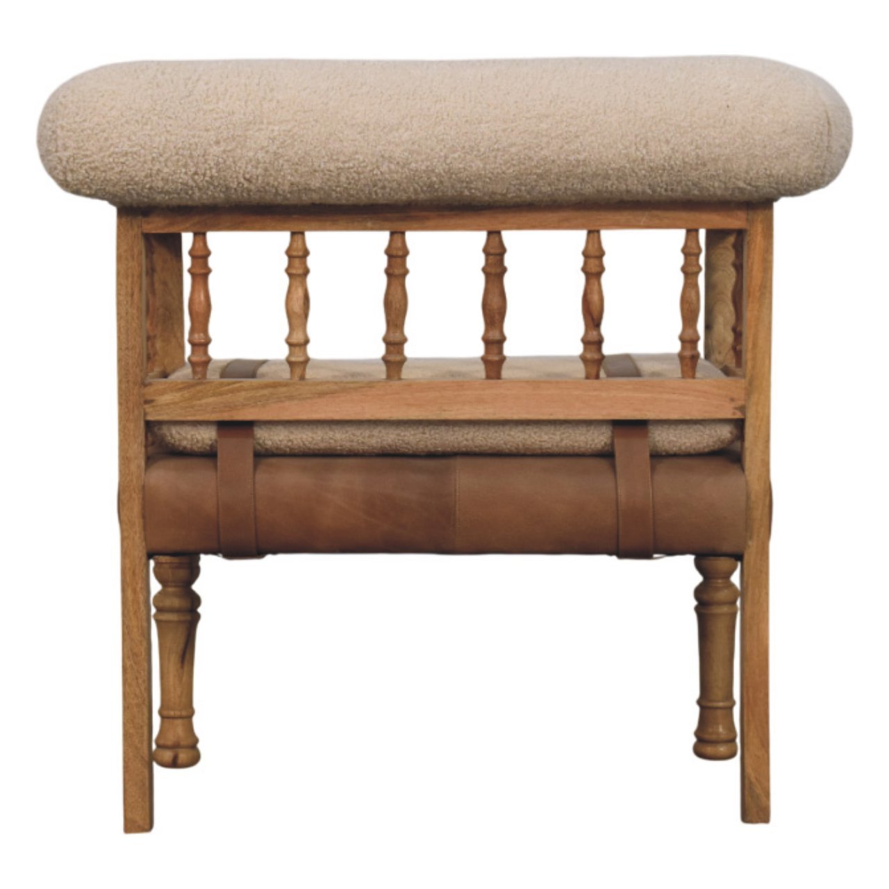 Ławka Artisan IN4020 – lite drewno mango, wykończenie dębowe - Image 8