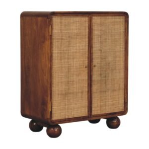 Szafka Artisan IN4031 – lite drewno mango, wykończenie kasztanowe
