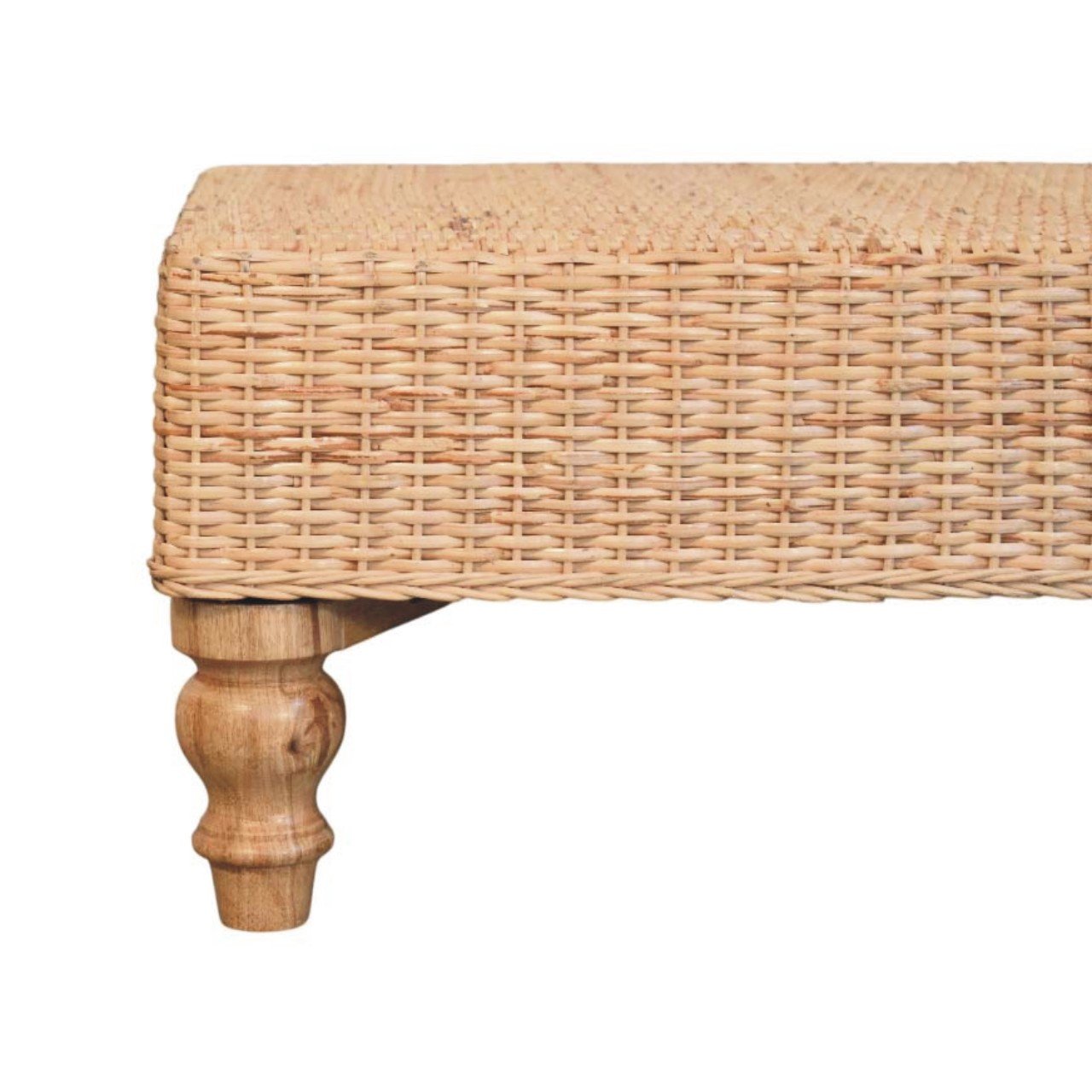 Stolik kawowy z naturalnych materiałów – naturalny, 86 cm - obrazek 3