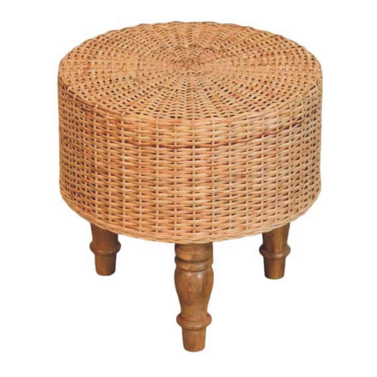 Pufa z naturalnych materiałów – naturalna, 40 cm
